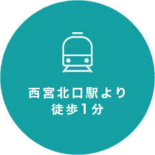 西宮北口駅より徒歩1分